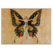 Flapper Butterfly Flying Frauan Illustration Schneidebrett (Vorderseite)