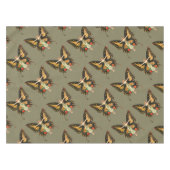 Flapper Butterfly Flying Frauan Illustration Tischdecke (Vorderseite (Horizontal))