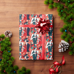 Flapper Christmas Party Geschenkpapier