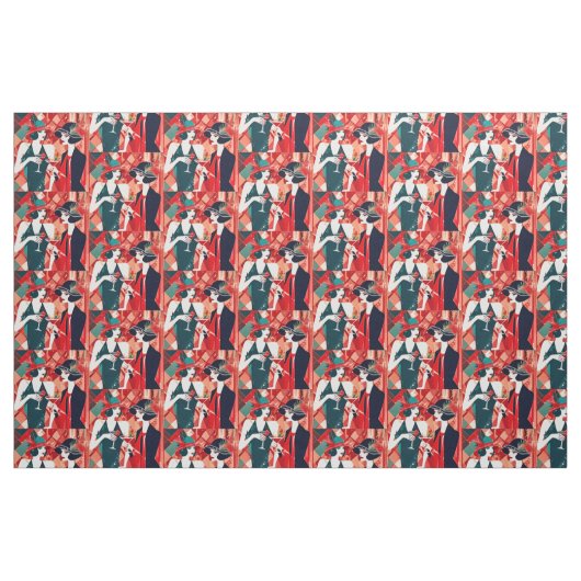 Flapper Christmas Party Stoff (Fat Quarter (45,7 x 55,9 cm))