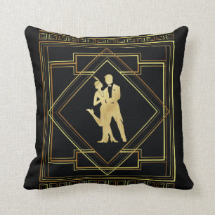 Flapper Dancing Couple Kissen