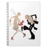 Flapper Dancing Notizblock (Vorderseite)