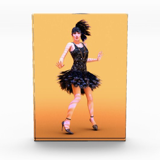 Flapper Dancing Vintag Fotoblock (Vorderseite)