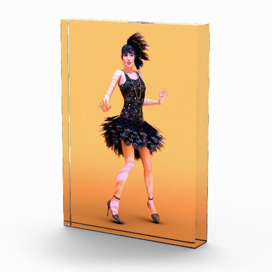 Flapper Dancing Vintag Fotoblock (Rechts)