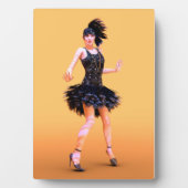 Flapper Dancing Vintag Fotoplatte (Vorderseite)