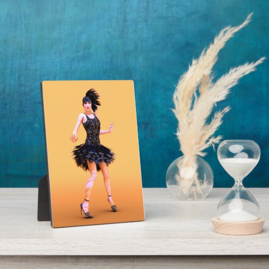 Flapper Dancing Vintag Fotoplatte (Seite)