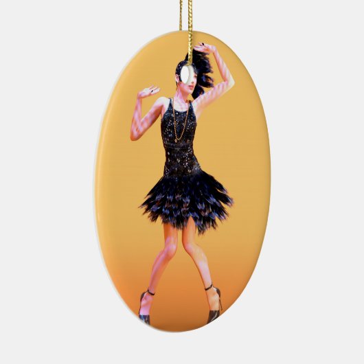 Flapper Dancing Vintag Keramikornament (Rechts)