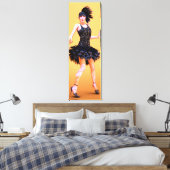 Flapper Dancing Vintag Leinwanddruck (Insitu (Schlafzimmer))