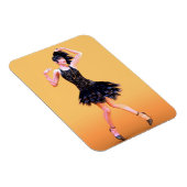 Flapper Dancing Vintag Magnet (Rechte Seite)