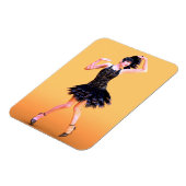 Flapper Dancing Vintag Magnet (Linke Seite)