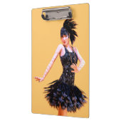 Flapper Dancing Vintage Klemmbrett (Links)