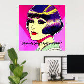 Flapper der 1920er - Gatsby's Party. Bearbeitbarer Poster (Heimbüro)