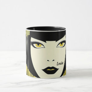 Flapper der 20er Jahre. Personalisiert Tasse
