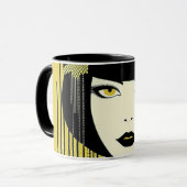 Flapper der 20er Jahre. Personalisiert Tasse (Vorderseite Links)
