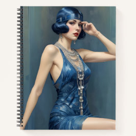 Flapper en Azul Notizblock
