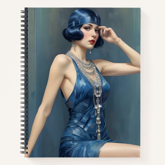 Flapper en Azul Notizblock (Vorderseite)