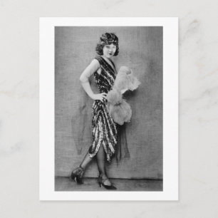 Flapper Fashion der 1920er Jahre Postkarte