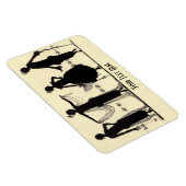 Flapper Fashion Silhouette Kühlschrankmagnet der 1 Magnet (Rechte Seite)
