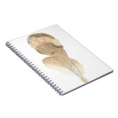 Flapper Fashion Sketch - Frau mit Haarteil Notizblock (Rechte Seite)