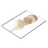 Flapper Fashion Sketch - Frau mit Haarteil Notizblock (Linke Seite)