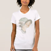 Flapper Fashion Sketch - Frau mit Hut T-Shirt (Vorderseite)
