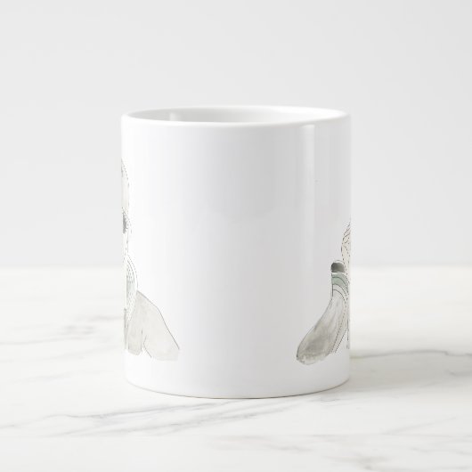 Flapper Fashion Sketch Jumbo-Tasse (Vorderseite)