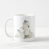 Flapper Fashion Sketch Kaffeetasse (Links)