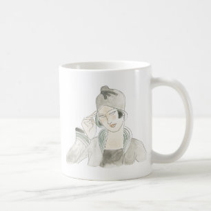 Flapper Fashion Sketch Kaffeetasse