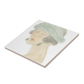 Flapper Fashion Sketch - Portrait Fliese (Seite)