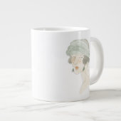 Flapper Fashion Sketch - Portrait Jumbo-Tasse (Vorderseite Rechts)