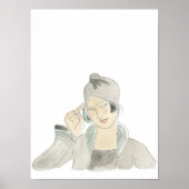 Flapper Fashion Sketch Poster (Vorne)