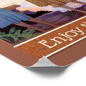 Flapper Fotograf, genießen Sie die Aussicht Poster (Ecke)