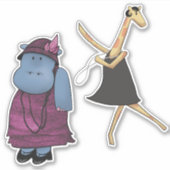 Flapper Freunde Aufkleber (Vorderseite)