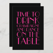 Flapper Fun - Einladung zum 21. Geburtstag (Vorne/Hinten)