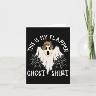 Flapper Ghost 1920er Vintages Halloween-Party Roar Karte