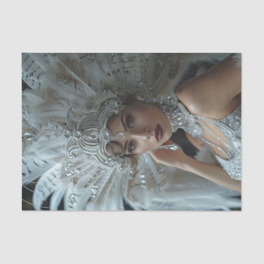 Flapper Girl26 der 20er Jahre Seidenpapier (Vorderseite)