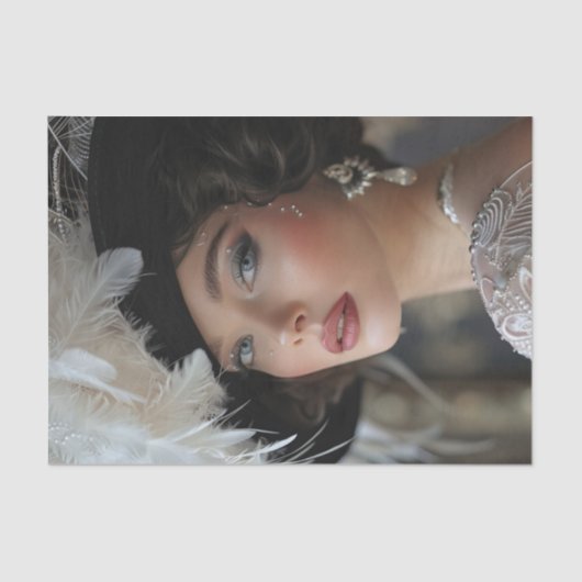 Flapper Girl2 der 1920er Seidenpapier (Vorderseite)