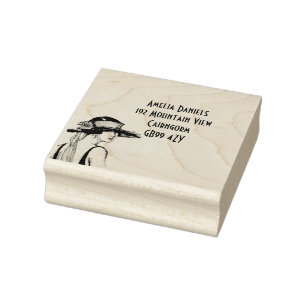 Flapper Girl Address Self-Inking Briefmarke der 19 Gummistempel