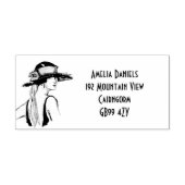 Flapper Girl Address Self-Inking Briefmarke der 19 Gummistempel (Prägung)
