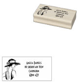 Flapper Girl Address Self-Inking Briefmarke der 19 Gummistempel (Stempel)