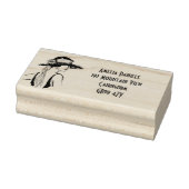 Flapper Girl Address Self-Inking Briefmarke der 19 Gummistempel (Stempel)