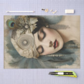 Flapper Girl Art Deco der 1920er Jahre Seidenpapier (Handwerk)