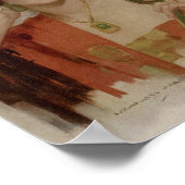 Flapper Girl Beautiful der 1920er Jahre Poster (Ecke)