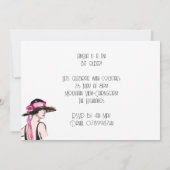 Flapper Girl Cocktail Party Einladung (Rückseite)