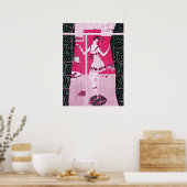 Flapper Girl Dancing Poster (Küche)