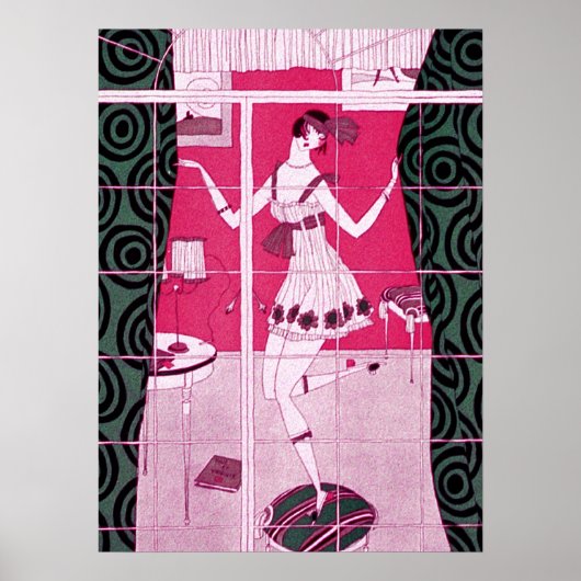 Flapper Girl Dancing Poster (Vorne)