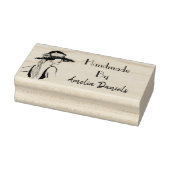 Flapper-Girl der 1920er Jahre, handgemacht von sel Gummistempel (Stempel)