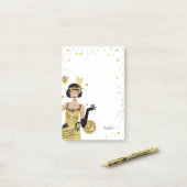Flapper Girl Gatsby Theme der 1920er Post-it Klebezettel (Auf Schreibtisch)