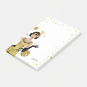 Flapper Girl Gatsby Theme der 1920er Post-it Klebezettel (angewinkelt)
