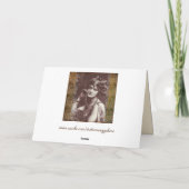 flapper Girl Grußkarte Feiertagskarte (Rückseite)